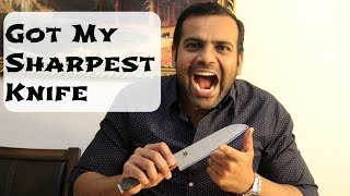 Got My Sharpest Knife - MIYABI 5000 MCD 67 Black Santoku Knife