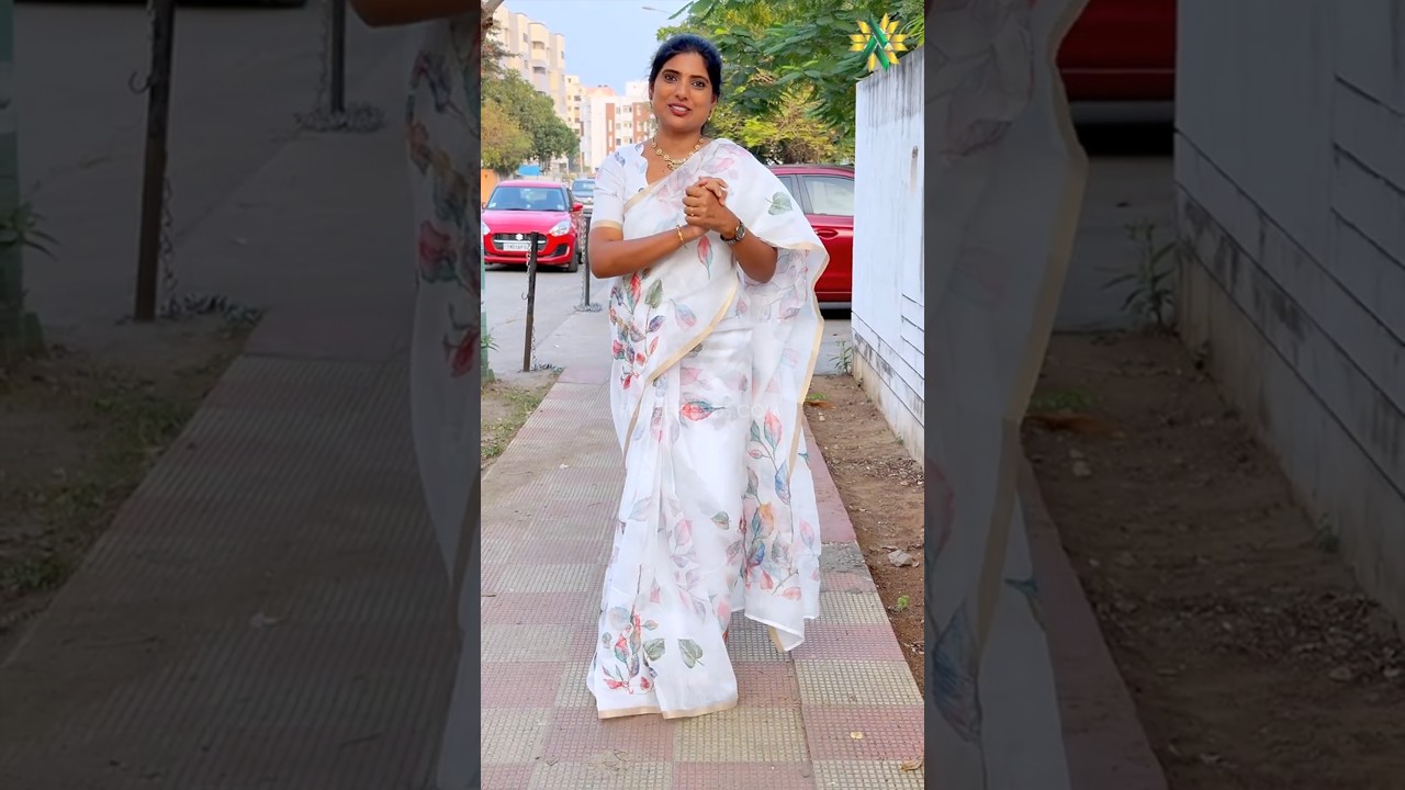 Embroidery Chanderi Linen | RS.920/- | SAREE CODE-AS056 #chanderi #chanderisilk #linensarees #shorts