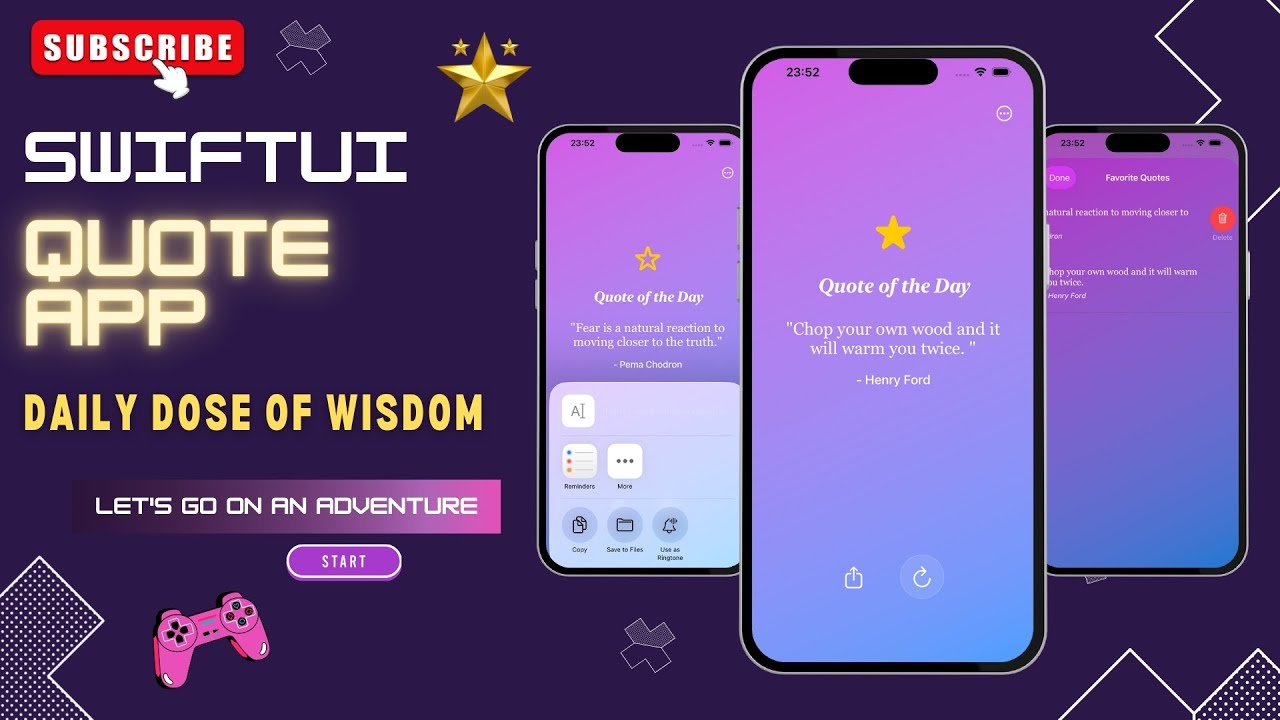 🌟 Daily Dose of Wisdom: A SwiftUI Quote App - YouTube
