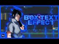How to make a box text like script  after effect tutorial
