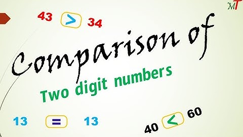 Comparison of 2 digit numbers