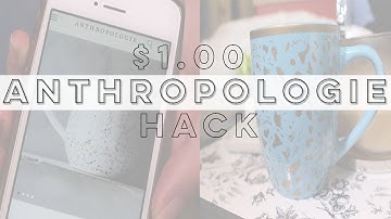 Anthropologie Inspired DIY Dollar Tree Speckled Mug | The Ultimate Life Tester