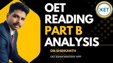 OET Reading Part B Explained | Negative Instruction Questions | Dr. Shrikanth