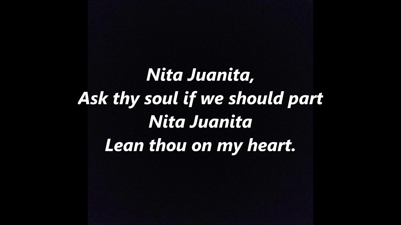 Nita Juanita Spanish Ballad Song Spain Lyrics Words Best Top Popular Sing Along Songs - Youtube Sing Along Songs School Songs Songs