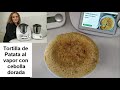 TORTILLA de PATATA al VAPOR con CEBOLLA DORADA