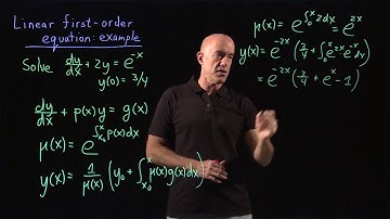 Linear first-order ode: example | Lecture 6 | Differential Equations for Engineers