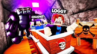 LOGGY ESCAPE MONSTER ON ROLLER COASTER | ROBLOX