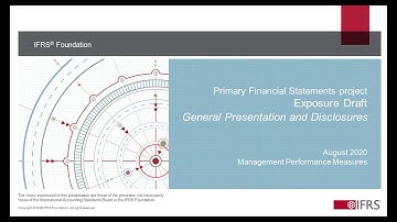 Fourth webinar on Exposure Draft General Presentation and Disclosures