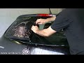 How to install preshrunk window tint reverse roll method