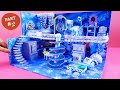 DIY Miniature Cardboard House #15 DIY Miniature Frozen Disney dollhouse - Princess Elsa and Anna ▶2