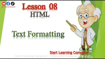 HTML - Lesson 08 ( HTML Text Formatting )  @startlearningcomputer  #viral #viralvideo #shorts