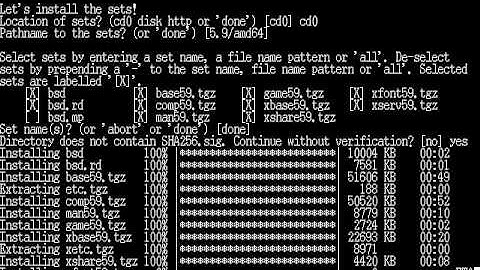 install OpenBSD-5.9/amd64 to QEMU virtual machine