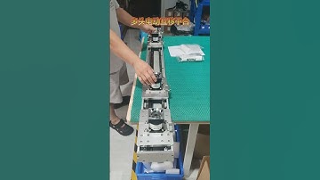 Customized 4 Sliders Rack and Pinion motorized linear actuator  #linearmotion #factory #automation