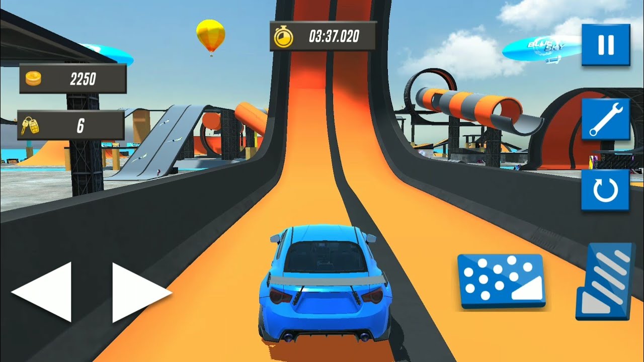 Car Stunt Race 3D Mega Ramp 3 Free Mode Game Mobil  