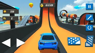 Car Stunt Race 3D : Mega Ramp #3 (Free Mode) | Game Mobil Balap Kartun Rintangan | Permainan Anak screenshot 4