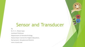 Lecture on Sensors and Transducer by Rimal Isaac