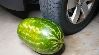 Car vs watermelon - experiment