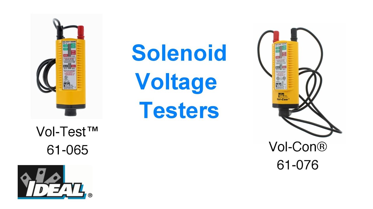 IDEAL 61-076 Solenoid Vol-Con Tester 