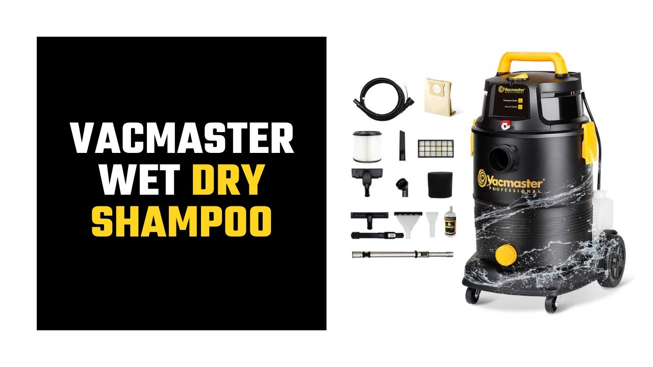 Vacmaster Wet Dry Shampoo Vacuum Cleaner 3 in 1 Portable Carpet Cleaner 8 Gallon 5.5 Peak HP
