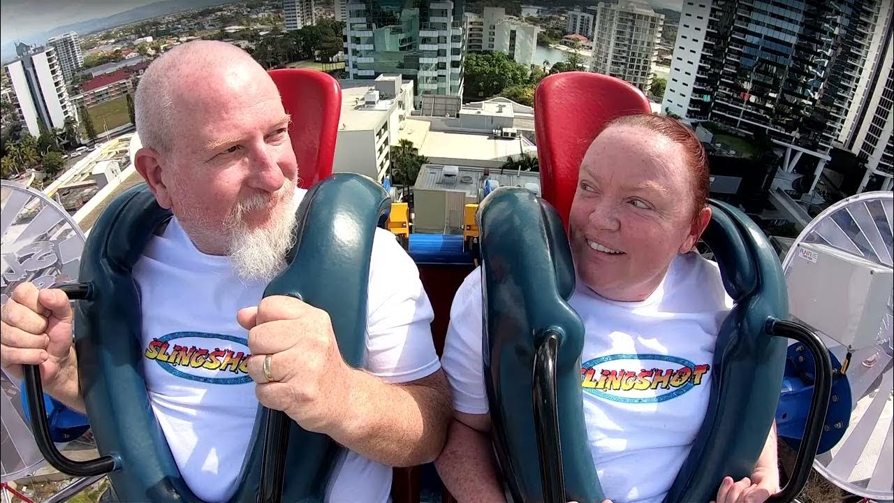 Slingshot Gold Coast mum & dad 2022 daytime 2nd ride. YouTube