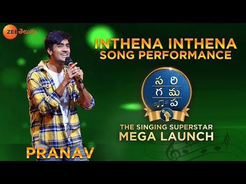 Pranav  Inthena Inthena Full Song Performance | SaReGaMaPa - The Singing Superstar | Zee Telugu