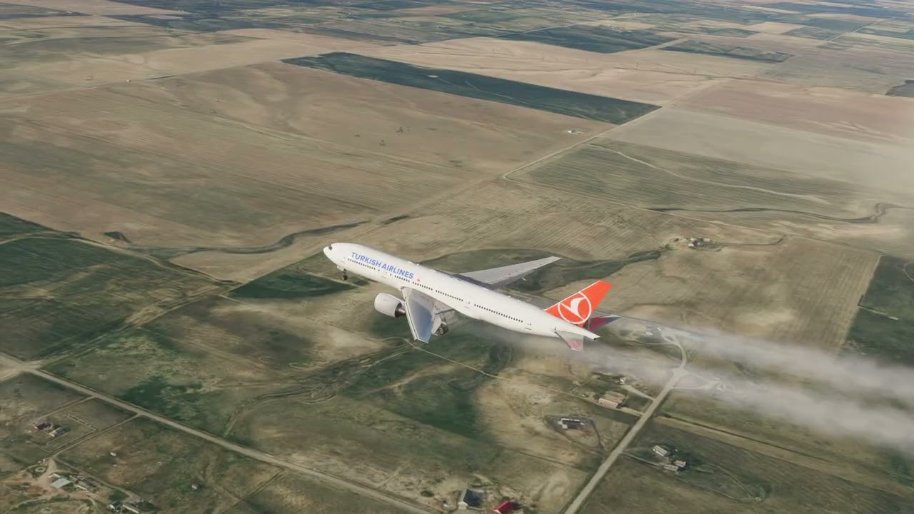 Самая страшная посадка самолета Turkish Airlines в аэропорту Денвера