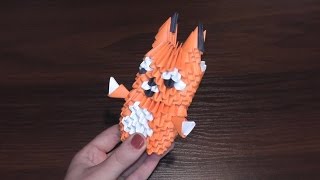 картинка: МОДУЛЬНОЕ ОРИГАМИ белочка (белка) схема сборки ТРЕЙЛЕР