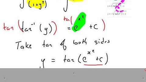AP Calculus Lesson 7.2 (Separable Differential Equations)