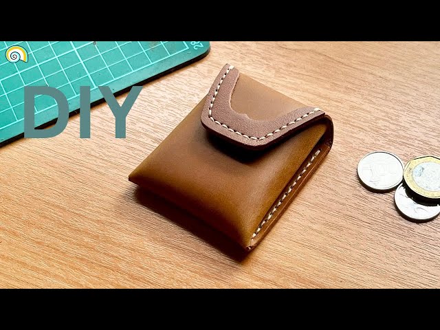 Leather Pattern Leather Box Wallet Pattern Coin Cube Wallet