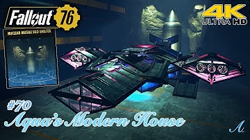 Fallout 76 camp build -  Missile Silo Shelter Enclave Space Cruiser build (Aqua