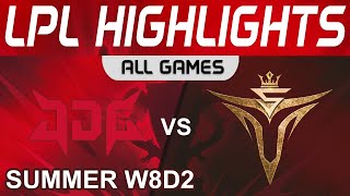 JDG vs V5 Highlights ALL GAMES LPL Summer Season 2022 W8D2 JD Gaming vs Victory Five by Onivia