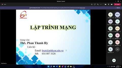 Lập trình mạng - buổi 1