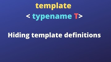 C++ Templates | Template Classes | Hiding template class definition | Explicit Instantiation
