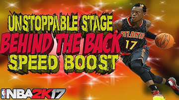 NBA 2k17 Speed Boost | How To Do Behind The Back Stage Speed Boost | Unstoppable OP Cheese