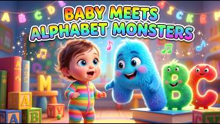 Baby Meets Alphabet Monsters | Fun ABC Learning Kids Song | Baby Songs & Animated Rhymes