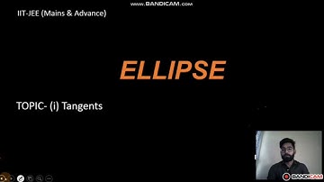 Conic section Ellipse (Equation of tangent)|IIT-JEE|Important topic of JEE (mains)| Mains & Advance