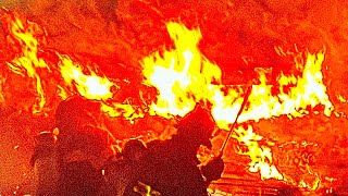 FDNY BOX 0155 - FDNY BATTLING MAJOR FAST MOVING 4TH ALARM FIRE ON GRAHAM AVENUE IN BROOKLYN, NYC.