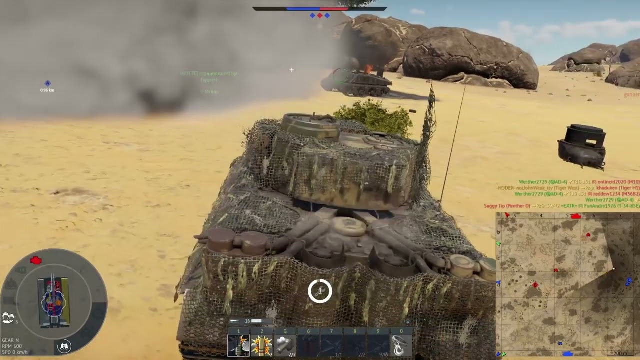 Gameplay WT Tiger OST BR 5.7, Desert 11 Ghost Rider