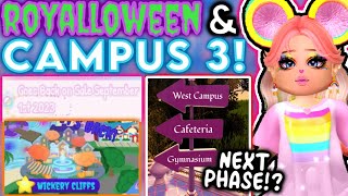 PHASE 7 & ROYALLOWEEN SOON! UPDATE THIS WEEKEND! GIVING DIAMONDS & BADGE ROBLOX Royale High Campus 3