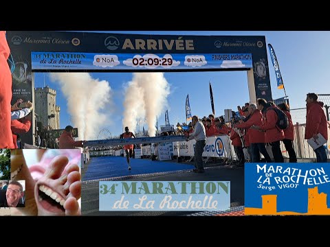 Arrivée du Marathon de La Rochelle 2025