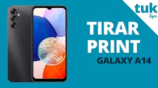 Como TIRAR PRINT no Galaxy A14 - CAPTURA de TELA Samsung