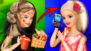 18 DIYs for BARBIE Transformation from a POOR to BEAUTIFUL / Funny Doll Video