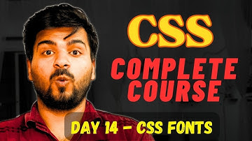 CSS Fonts | Mastering CSS: The Ultimate Guide for Web Developers #chapter14
