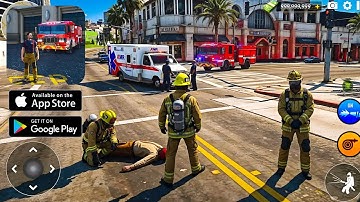 Fire Truck Games Firefighter 3D - Tutorial - Gameplay Walkthrough Part 1 ( ANDROID / iOS )