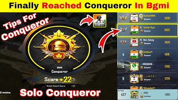🔥Finally Reached Conqueror In C3S7 || Bgmi Conqueror Push || Solo Conqueror Tips And Tricks