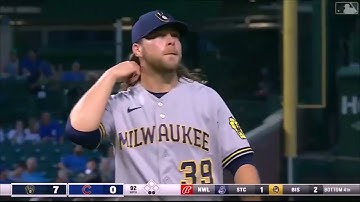 Corbin Burnes ties Major League Strikeout Record with 10 in a row (8-11-21)