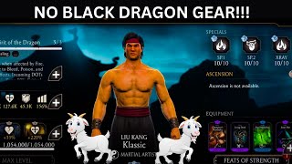 Total MADNESS! Klassik Liu Kang 1 shots fatal BDT 200 with NO BLACK DRAGON GEAR! MK Mobile