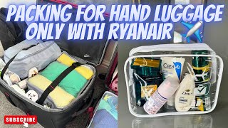 Tenerife Packing Vlog | March 2024 | Packing For Ryanair Hand Luggage Only! ✈️🛄💚✨