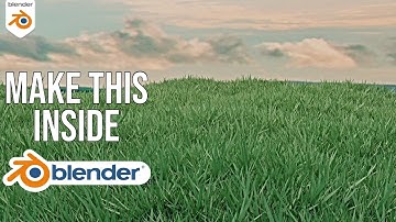 Creating REALISTIC GRASS using Particle System  in Blender 3d for beginners.
