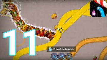 Worms Zone .io 🎮 - Gameplay Walkthrough Part 11 ( iOS Android ) AllGameplay